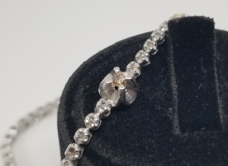 PIRLANTA TAŞLI ÖZEL YAPIM BİLEKLİK  - BİLEZİK