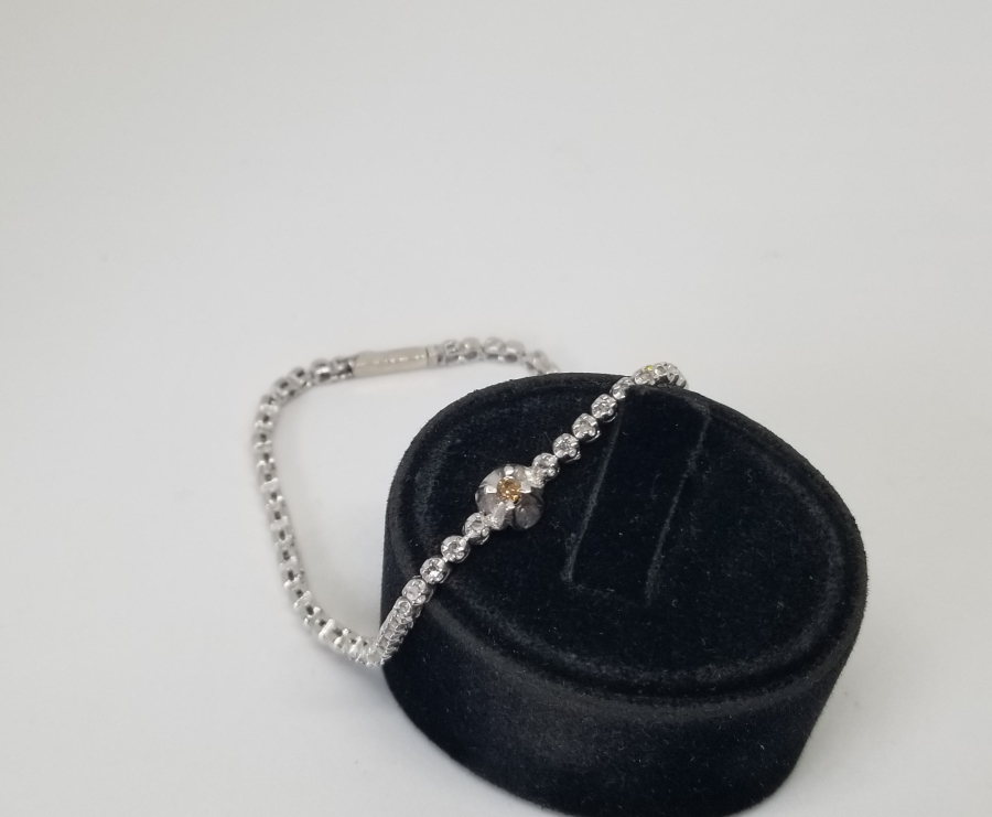 PIRLANTA TAŞLI ÖZEL YAPIM BİLEKLİK  - BİLEZİK