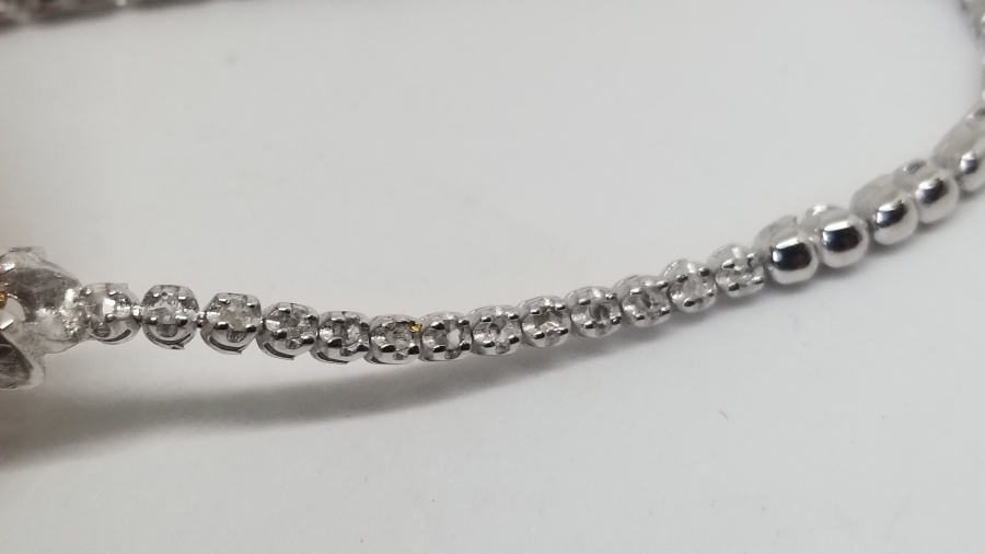 PIRLANTA TAŞLI ÖZEL YAPIM BİLEKLİK  - BİLEZİK