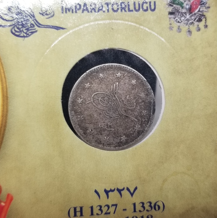 SULTAN MEHMET REŞAT HAN DÖNEMİ GÜMÜŞ 2 KURUŞ MECİDİYE