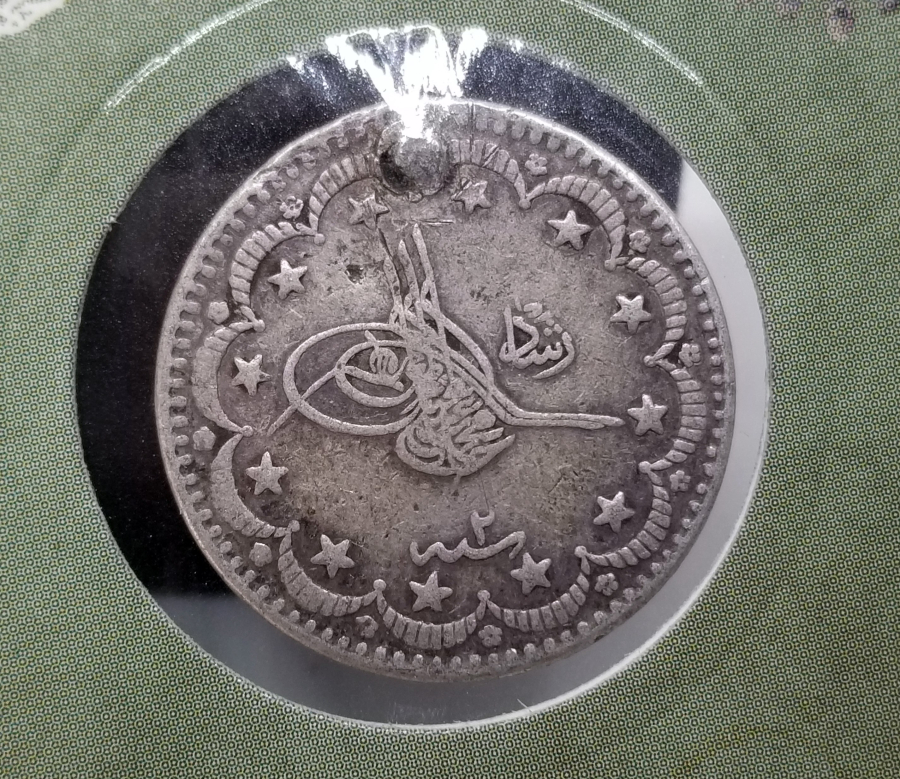 SULTAN MEHMET REŞAT HAN DÖNEMİ GÜMÜŞ 5 KURUŞ MECİDİYE