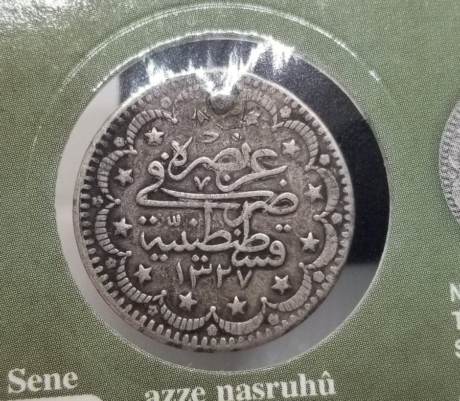 SULTAN MEHMET REŞAT HAN DÖNEMİ GÜMÜŞ 5 KURUŞ MECİDİYE