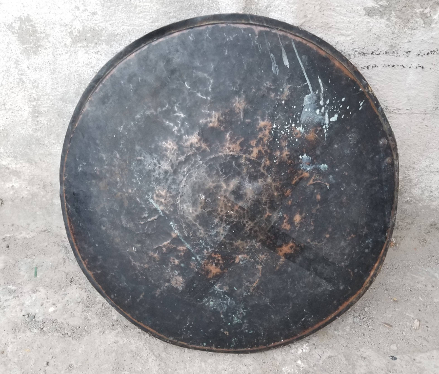 OSMANLI DÖNEMİ ÜZERİ İŞLEMELİ BAKIR SİNİ