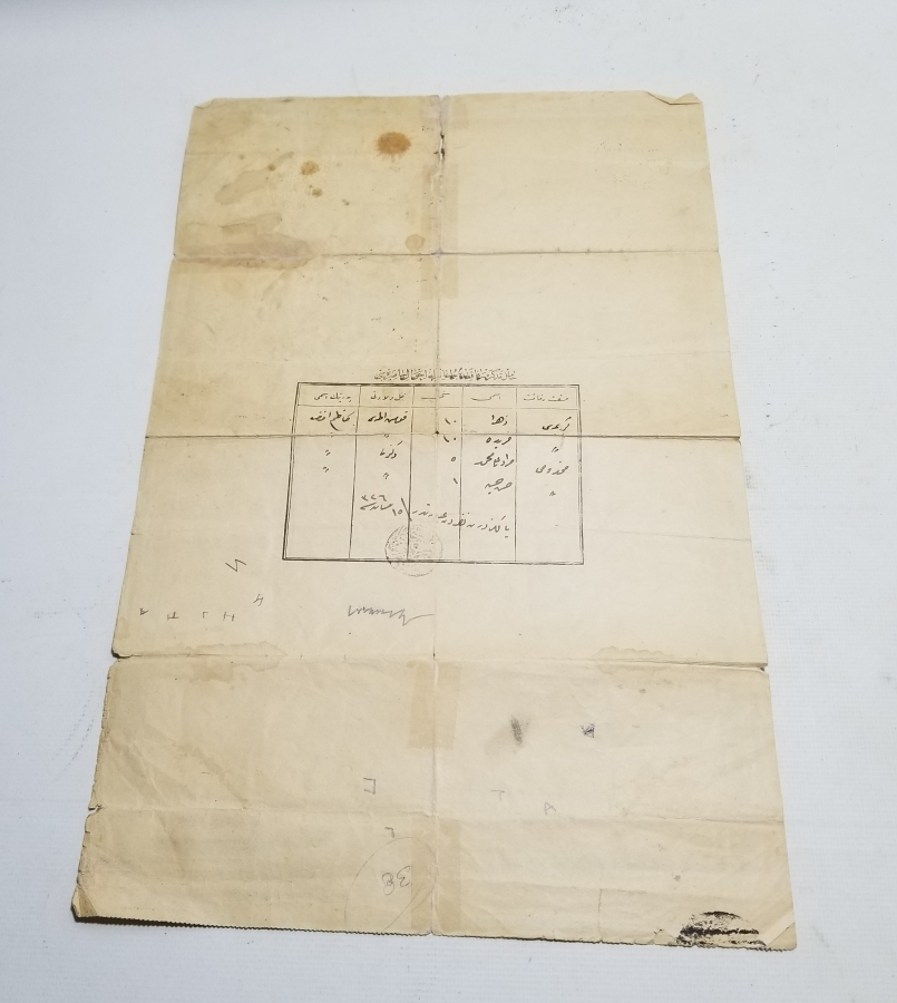 OSMANLI DÖNEMİ NADİR MÜRUR TEZKERESİ