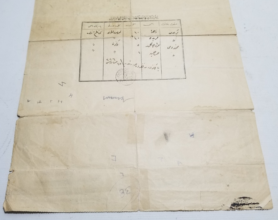 OSMANLI DÖNEMİ NADİR MÜRUR TEZKERESİ