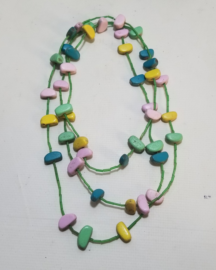 EL BOYAMA DOĞAL TAŞLI GERDANLIK