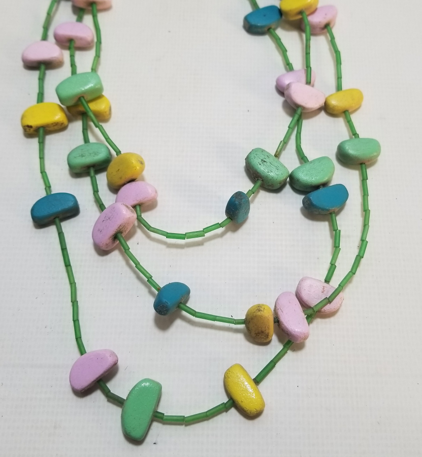 EL BOYAMA DOĞAL TAŞLI GERDANLIK