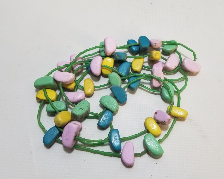 EL BOYAMA DOĞAL TAŞLI GERDANLIK