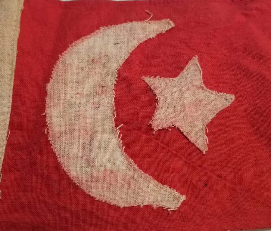 OSMANLI DÖNEMİ ÇOK NADİR GÖĞÜS BAYRAĞI