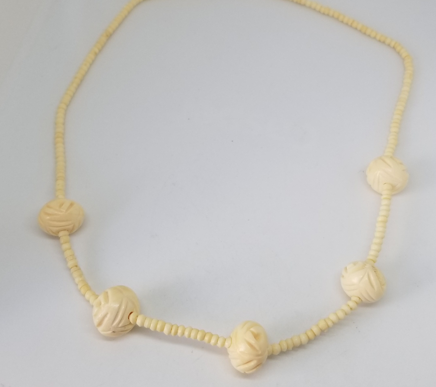 OSMANLI DÖNEMİ EL YAPIMI KEMİK GERDANLIK