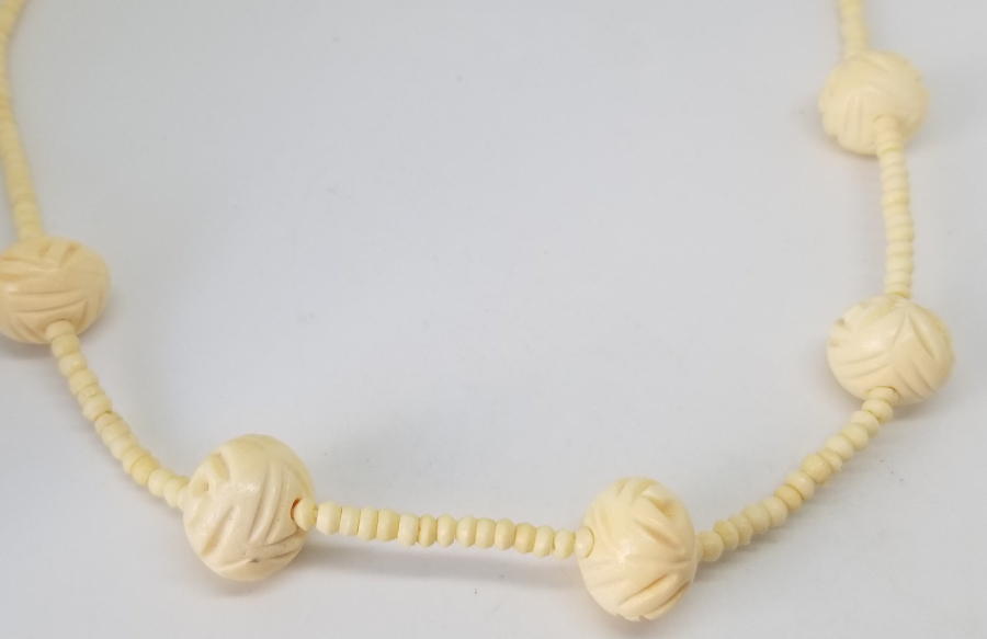 OSMANLI DÖNEMİ EL YAPIMI KEMİK GERDANLIK