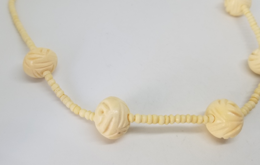 OSMANLI DÖNEMİ EL YAPIMI KEMİK GERDANLIK