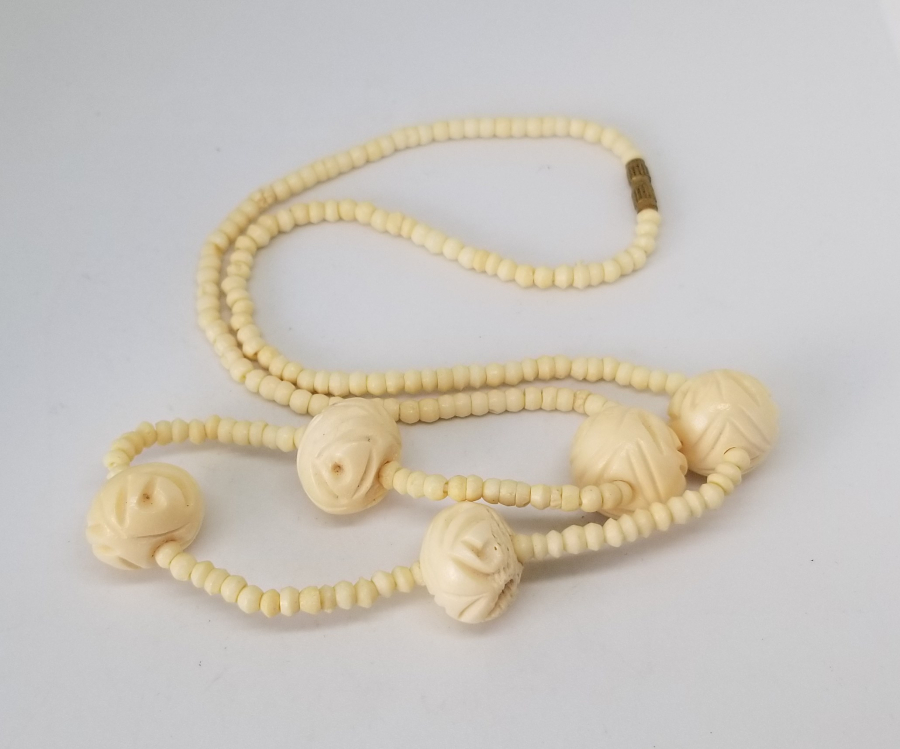 OSMANLI DÖNEMİ EL YAPIMI KEMİK GERDANLIK