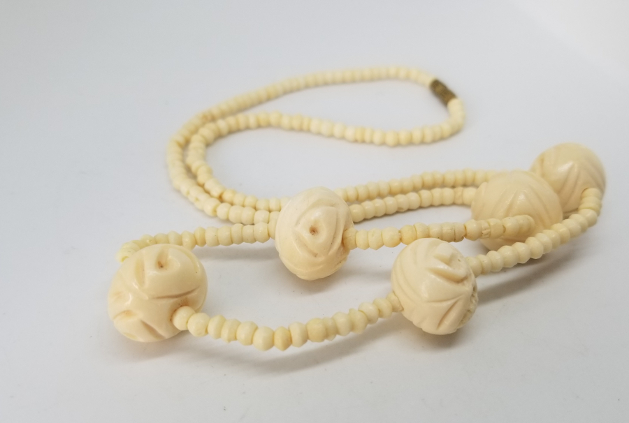 OSMANLI DÖNEMİ EL YAPIMI KEMİK GERDANLIK