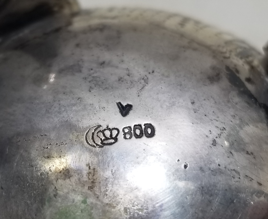 NADİR TİPTE KABARTMA İŞÇİLİKLİ ANTİKA GÜMÜŞ SÜTLÜK