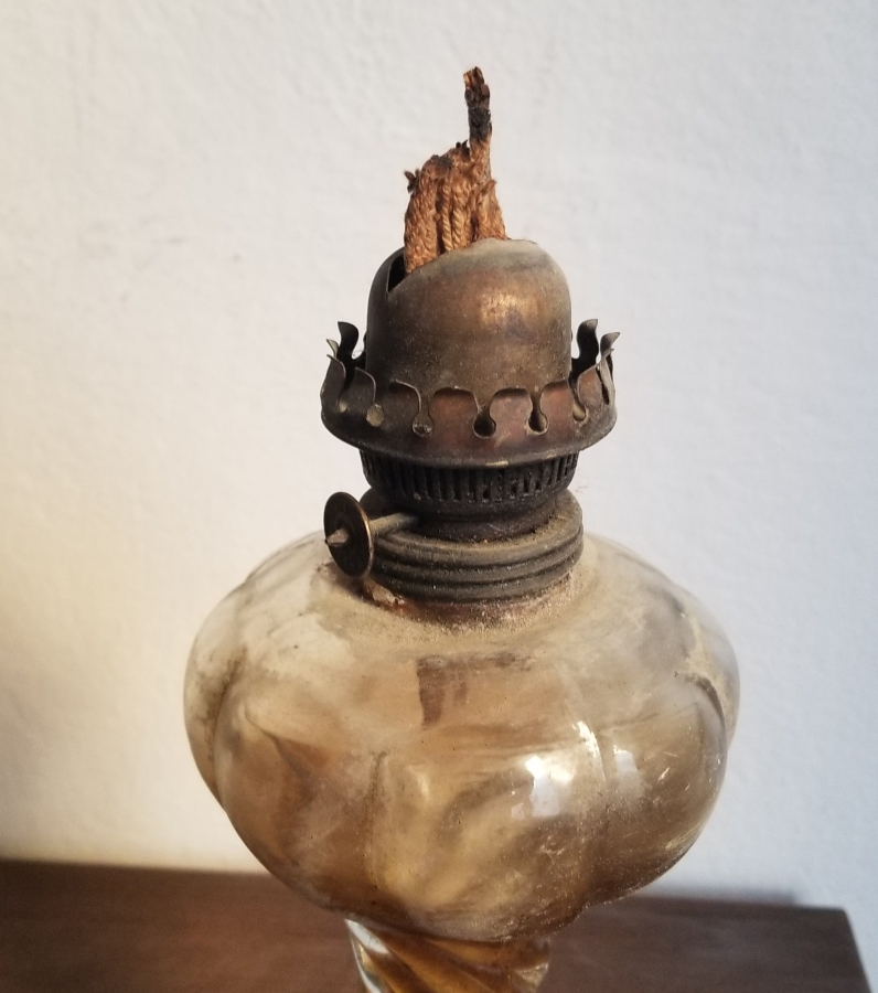 ANTİKA BURGULU GAZ LAMBASI