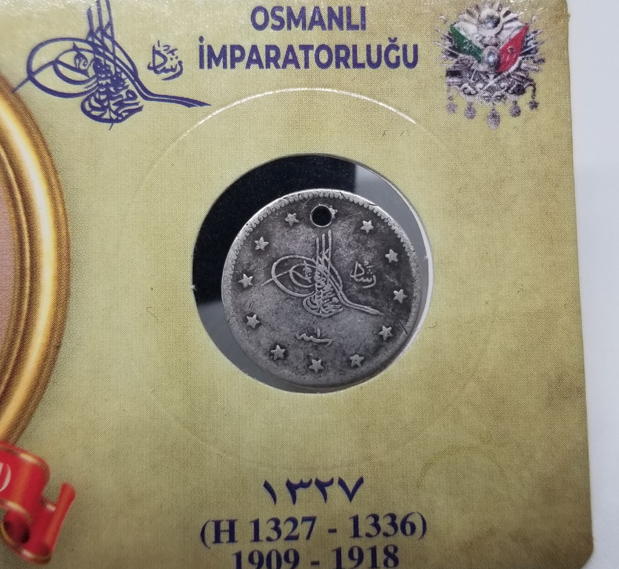 SULTAN MEHMET REŞAT HAN DÖNEMİ GÜMÜŞ 2 KURUŞ MECİDİYE