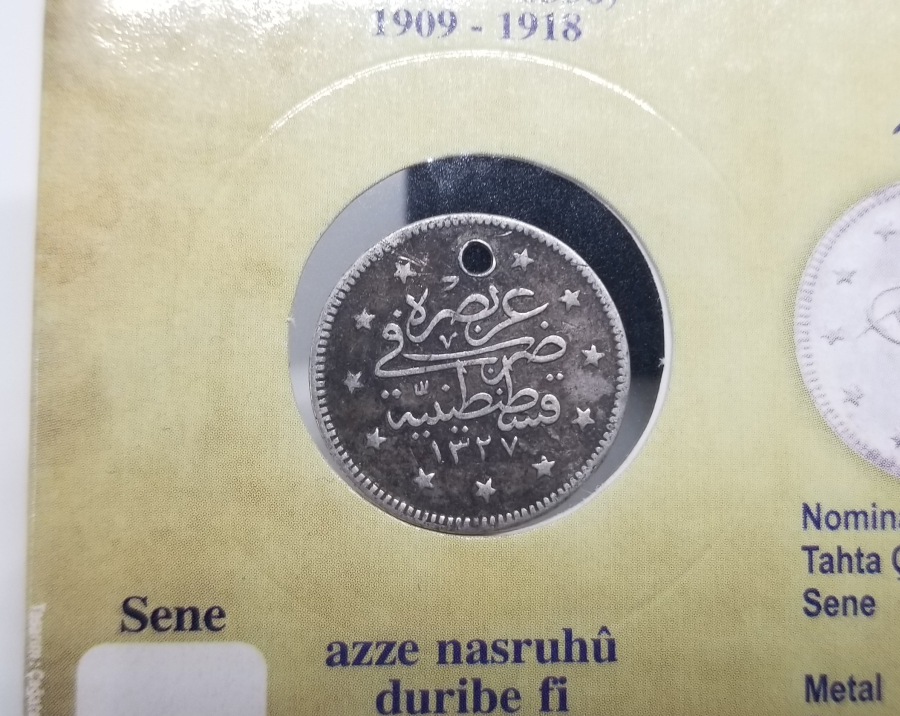 SULTAN MEHMET REŞAT HAN DÖNEMİ GÜMÜŞ 2 KURUŞ MECİDİYE