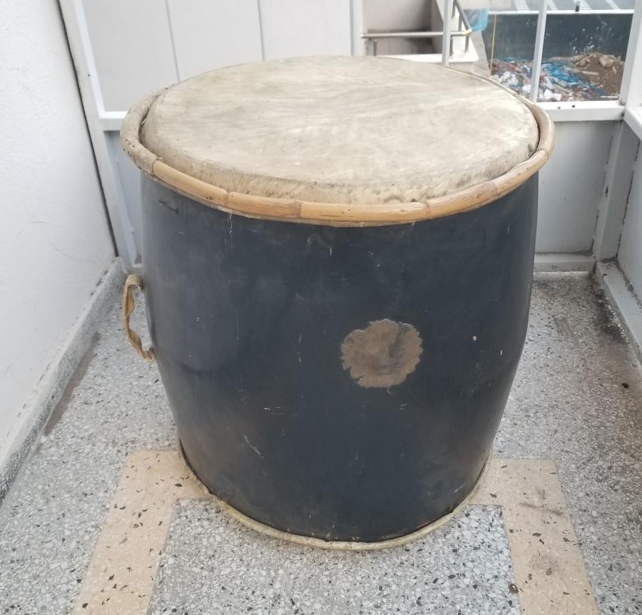 OSMANLI DEVLET ARMASI VE MUZİKA-İ HÜMAYUN AMBLEMLİ ÇOK NADİR MEHTERAN DAVULU