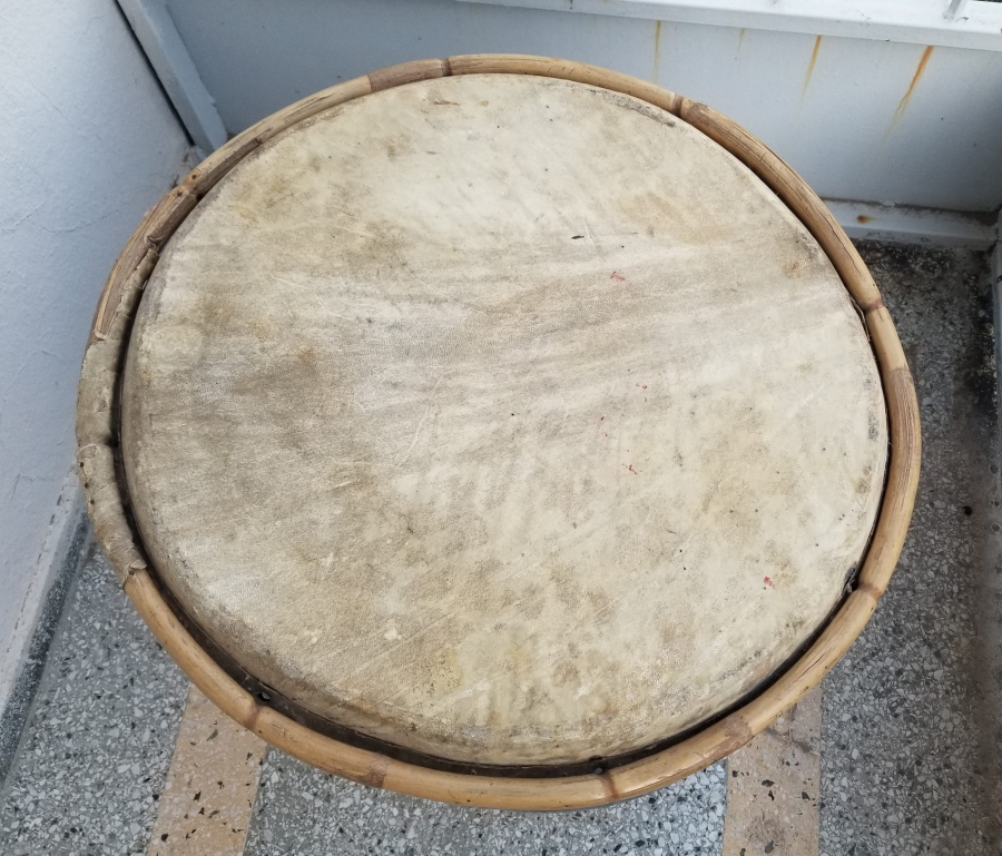 OSMANLI DEVLET ARMASI VE MUZİKA-İ HÜMAYUN AMBLEMLİ ÇOK NADİR MEHTERAN DAVULU