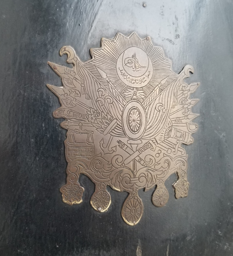 OSMANLI DEVLET ARMASI VE MUZİKA-İ HÜMAYUN AMBLEMLİ ÇOK NADİR MEHTERAN DAVULU