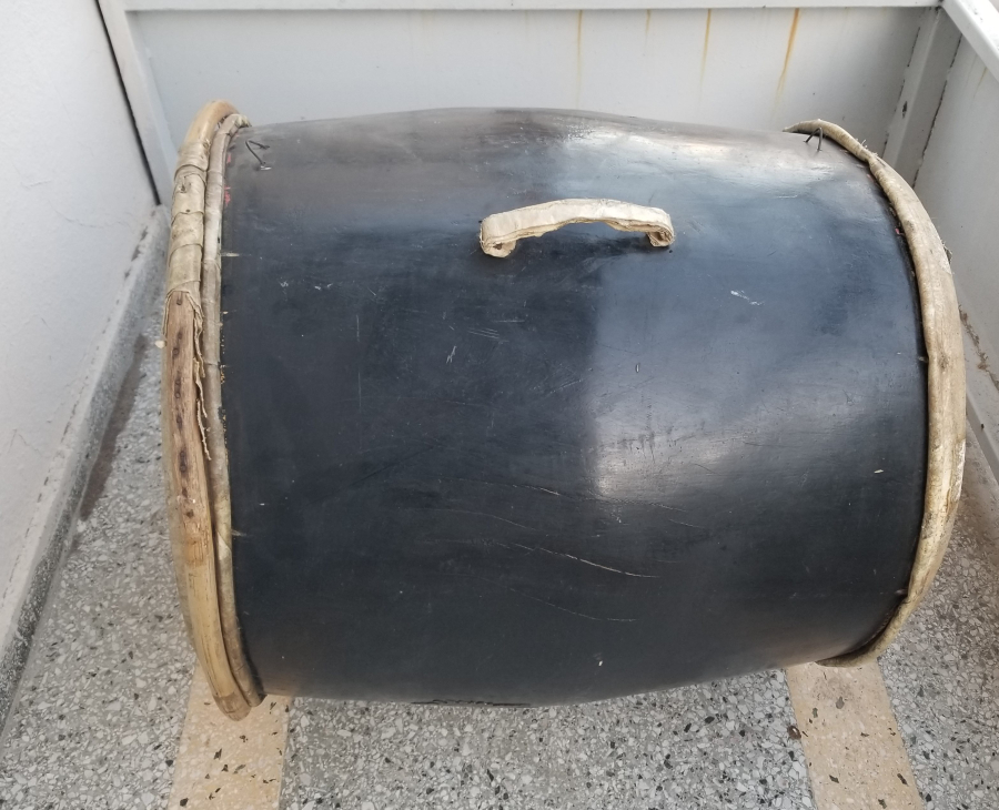 OSMANLI DEVLET ARMASI VE MUZİKA-İ HÜMAYUN AMBLEMLİ ÇOK NADİR MEHTERAN DAVULU