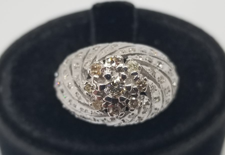 PIRLANTA TAŞLI KUBBELİ MODEL YÜZÜK