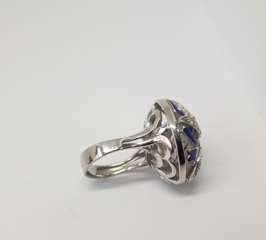 PIRLANTA TAŞLI MİNELİ YÜZÜK