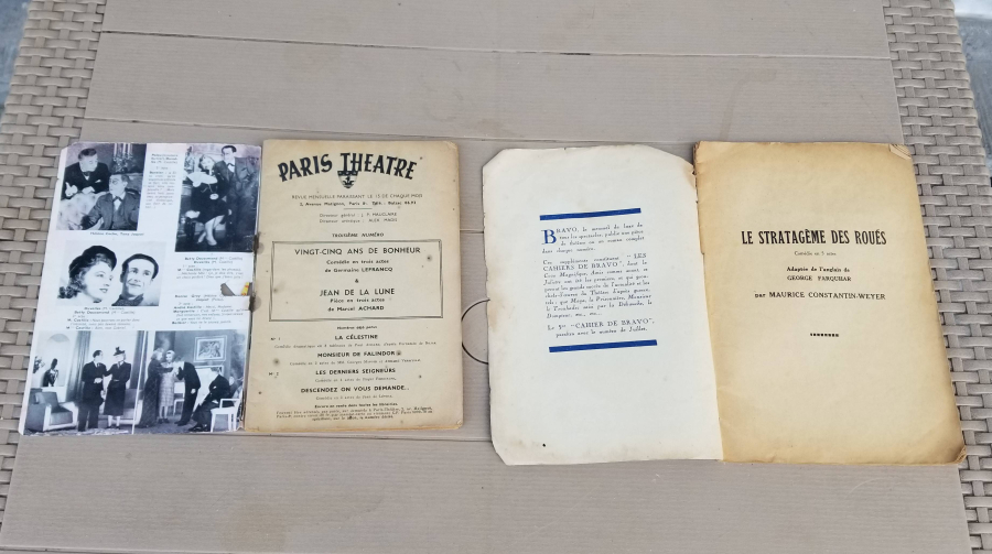 1947 VE 1930 YILLARINA AİT 2 ADET YABANCI TİYATRO OYUN METNİ 