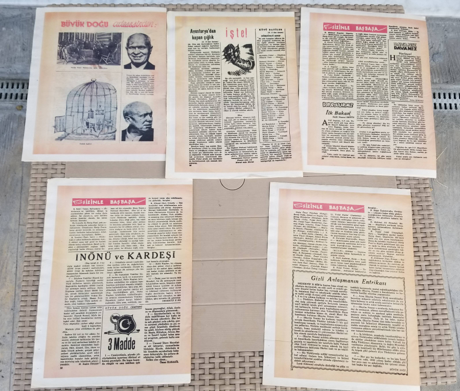 5 ADET BÜYÜKDOĞU DERGİSİ