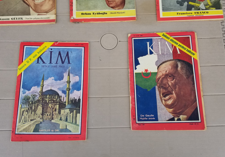 ANTİKA 5 ADET KİM DERGİSİ