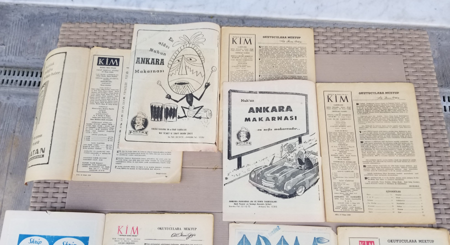 ANTİKA 5 ADET KİM DERGİSİ