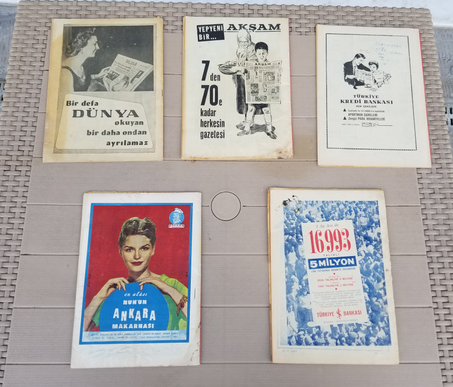 ANTİKA 5 ADET KİM DERGİSİ