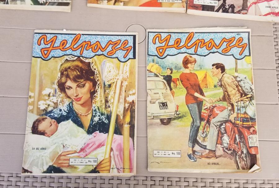 ANTİKA 5 ADET YELPAZE DERGİSİ