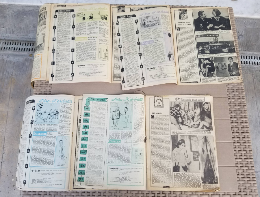 ANTİKA 5 ADET YELPAZE DERGİSİ