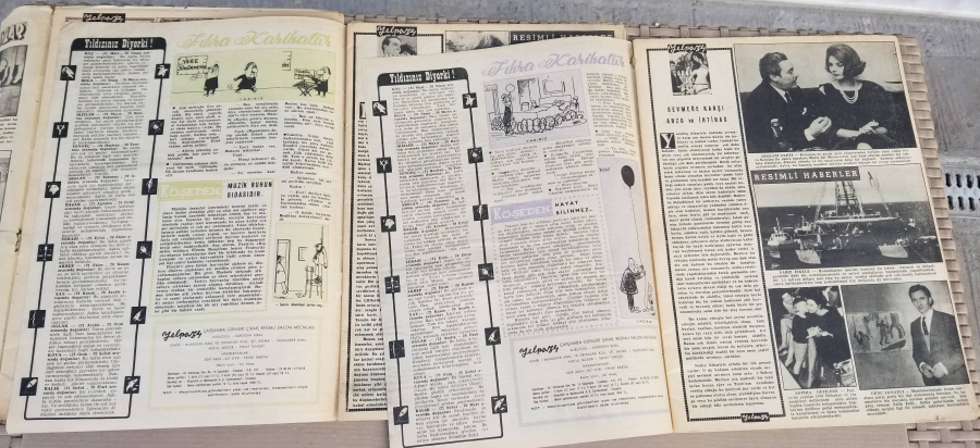 ANTİKA 5 ADET YELPAZE DERGİSİ