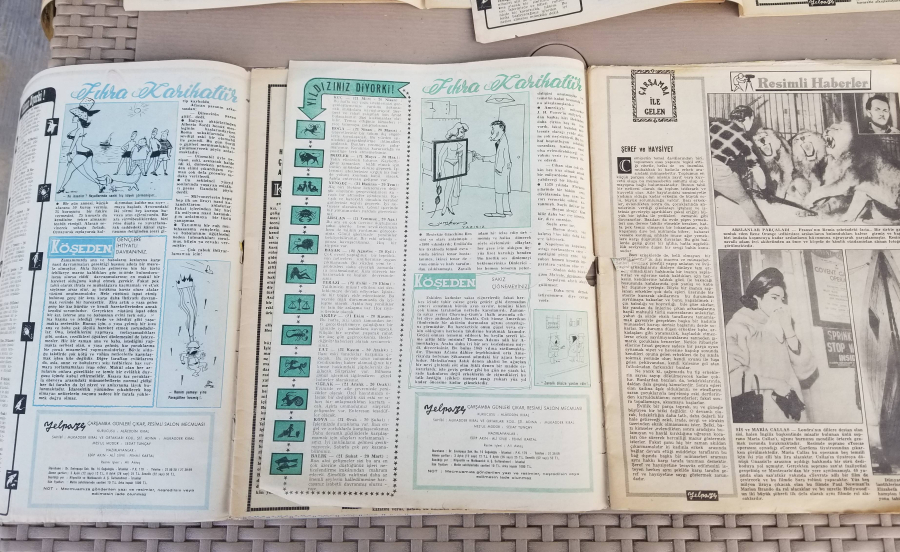 ANTİKA 5 ADET YELPAZE DERGİSİ