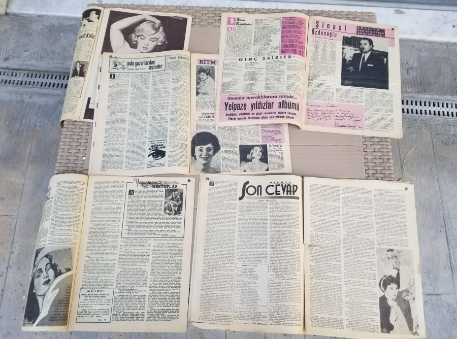 ANTİKA 5 ADET YELPAZE DERGİSİ