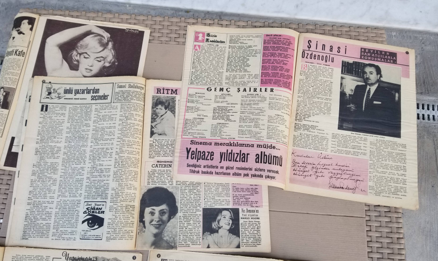 ANTİKA 5 ADET YELPAZE DERGİSİ