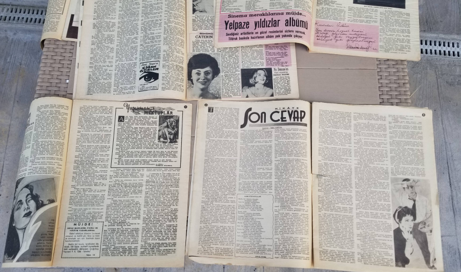 ANTİKA 5 ADET YELPAZE DERGİSİ