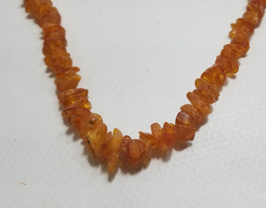 ÖZEL YAPIM DAMLA KEHRİBAR GERDANLIK