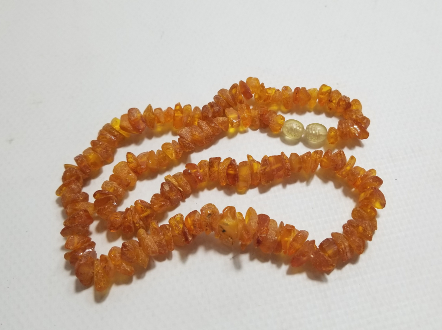 ÖZEL YAPIM DAMLA KEHRİBAR GERDANLIK