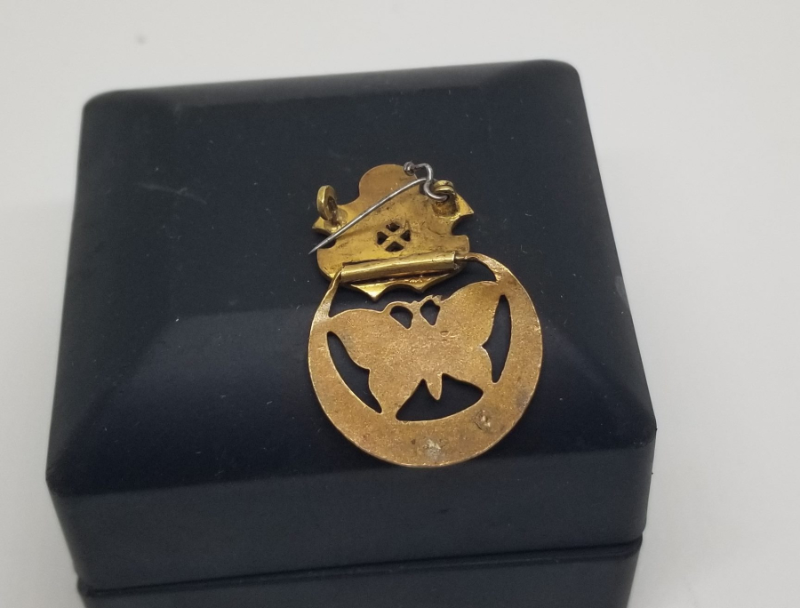 1. DÜNYA SAVAŞI DÖNEMİ OSMANLI DONANMA CEMİYETİ YAZILI MİNELİ İTTİFAK ROZET