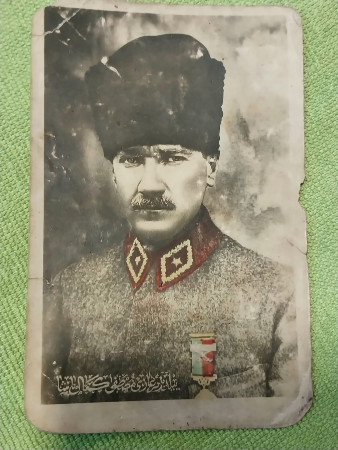 ÇOK NADİR OSMANLI ASKERİ KIYAFETLİ ATATÜRK FOTOĞRAFI