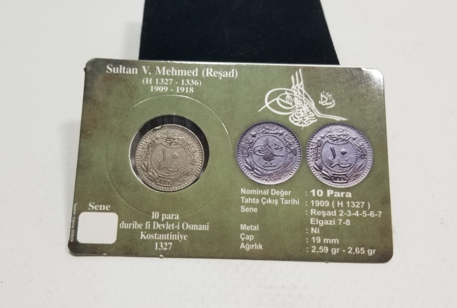 MEHMET REŞAT HAN DÖNEMİ KOLEKSİYONLUK NİKEL 10 PARA