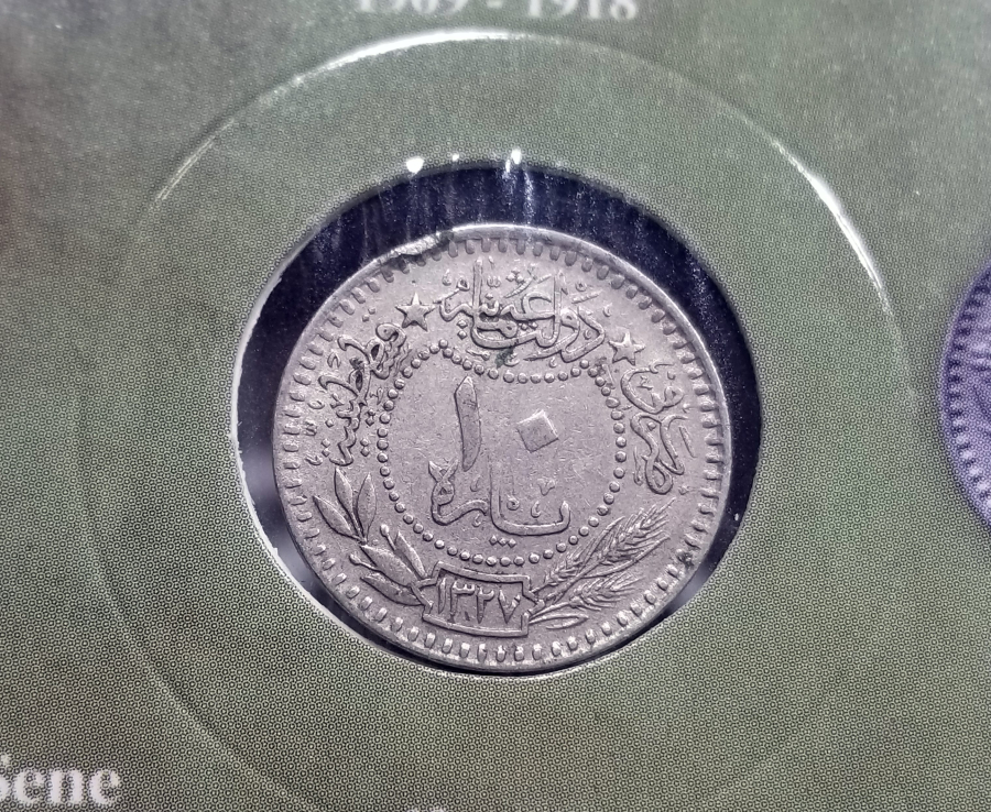 MEHMET REŞAT HAN DÖNEMİ KOLEKSİYONLUK NİKEL 10 PARA