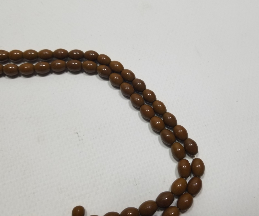 MERCANİ RENKTE OSMANLI DÖNEMİ NADİR BEYKOZ NAMAZ TESPİHİ