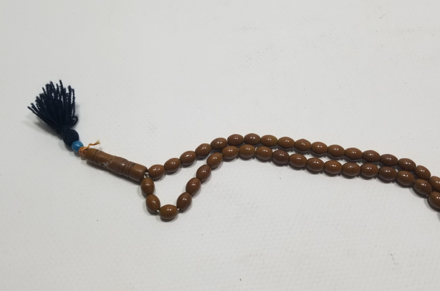 MERCANİ RENKTE OSMANLI DÖNEMİ NADİR BEYKOZ NAMAZ TESPİHİ