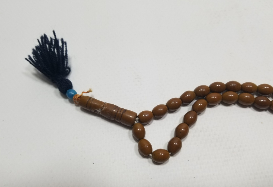 MERCANİ RENKTE OSMANLI DÖNEMİ NADİR BEYKOZ NAMAZ TESPİHİ