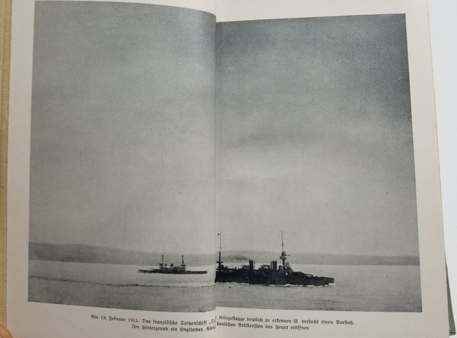 1. DÜNYA SAVAŞI DÖNEMİ İÇİ GRAVÜRLÜ ÇANAKKALE CEPHESİ KONULU ALMAN BASKISI KİTAP